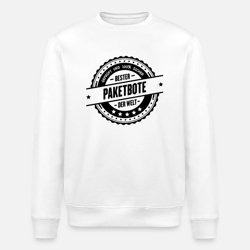 Bester Paketbote - Stanley/Stella Unisex Bio-Sweatshirt ROLLER - Weiß