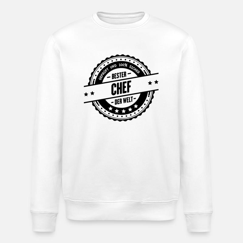 Bester Chef - Stanley/Stella Unisex Bio-Sweatshirt ROLLER - Weiß