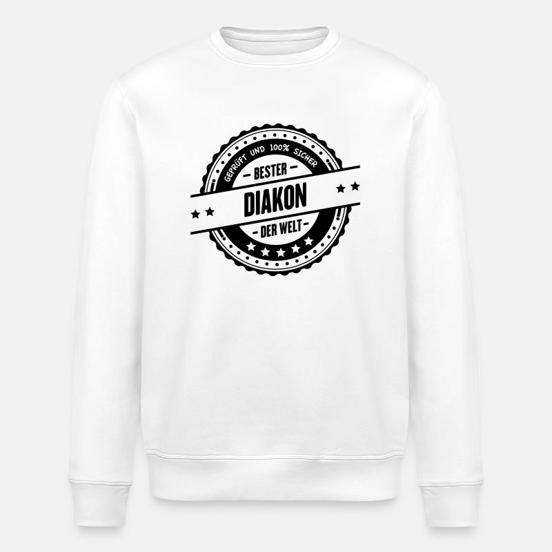 Bester Diakon - Stanley/Stella Unisex Bio-Sweatshirt ROLLER - Weiß