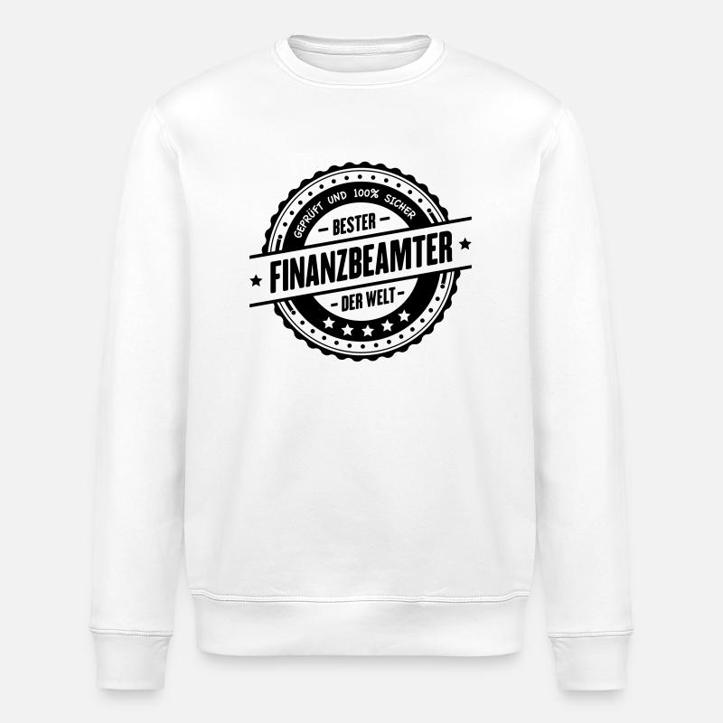 Bester Finanzbeamter - Stanley/Stella Unisex Bio-Sweatshirt ROLLER - Weiß