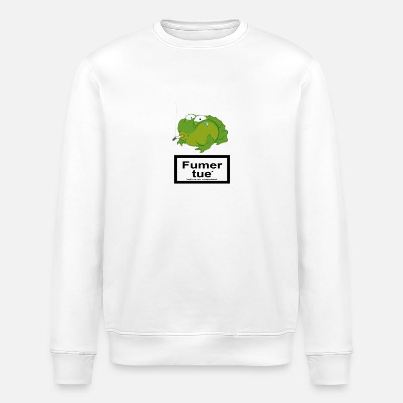 smoking kills - Sweat bio ROLLER Stanley/Stella Unisexe - blanc