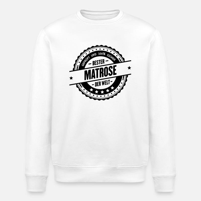 Bester Matrose - Stanley/Stella Unisex Bio-Sweatshirt ROLLER - Weiß