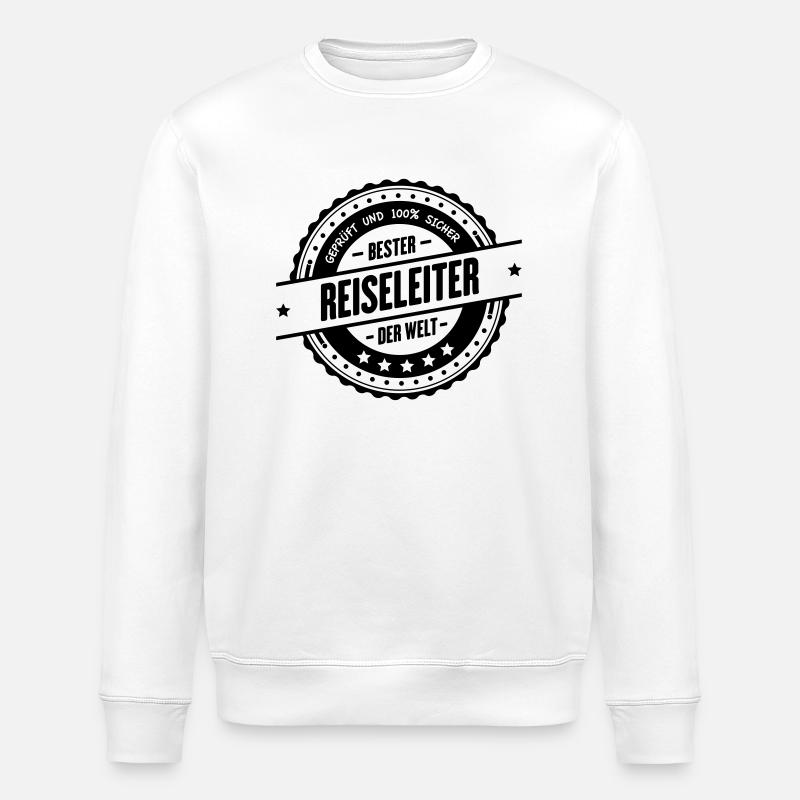 Bester Reiseleiter - Stanley/Stella Unisex Bio-Sweatshirt ROLLER - Weiß
