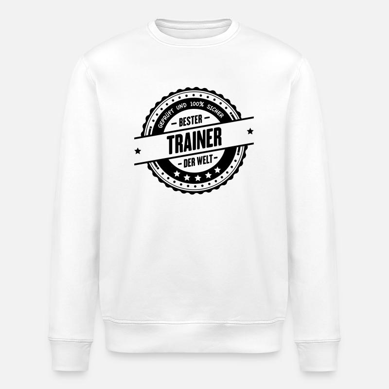 Bester Trainer - Stanley/Stella Unisex Bio-Sweatshirt ROLLER - Weiß