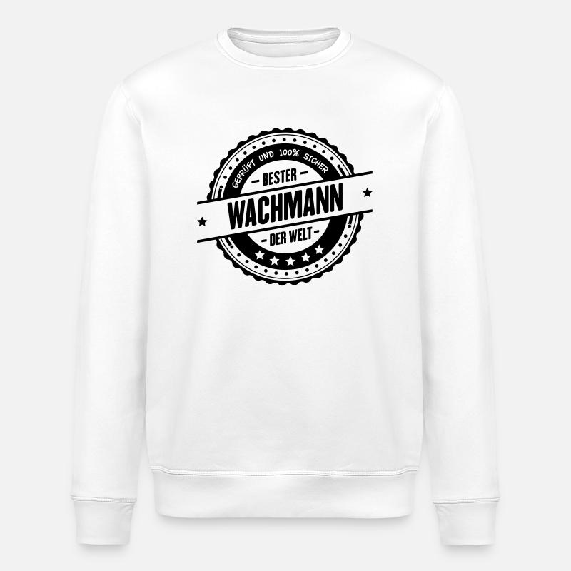 Bester Wachmann - Stanley/Stella Unisex Bio-Sweatshirt ROLLER - Weiß