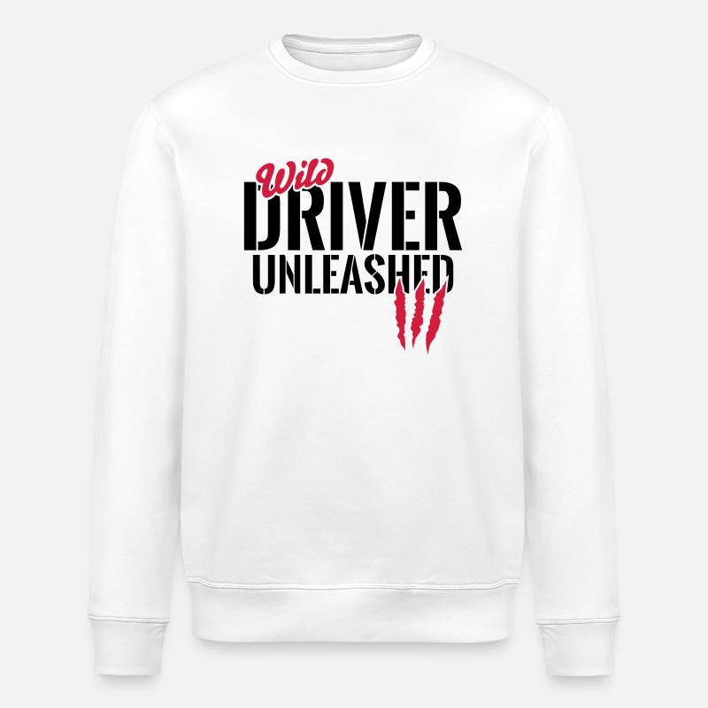 Wild rider unleashed - Stanley/Stella ROLLER Unisex Organic Sweatshirt - white