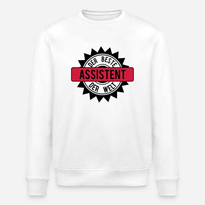 der beste assistent 2c - Stanley/Stella Unisex Bio-Sweatshirt ROLLER - Weiß