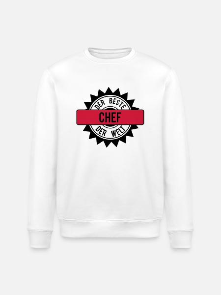 der beste chef 2c - Stanley/Stella Unisex Bio-Sweatshirt ROLLER - Weiß