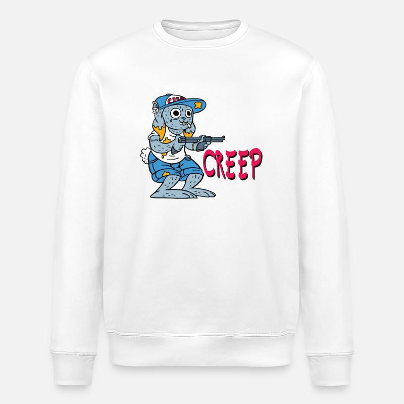 Creep - Stanley/Stella Unisex Bio-Sweatshirt ROLLER - Weiß