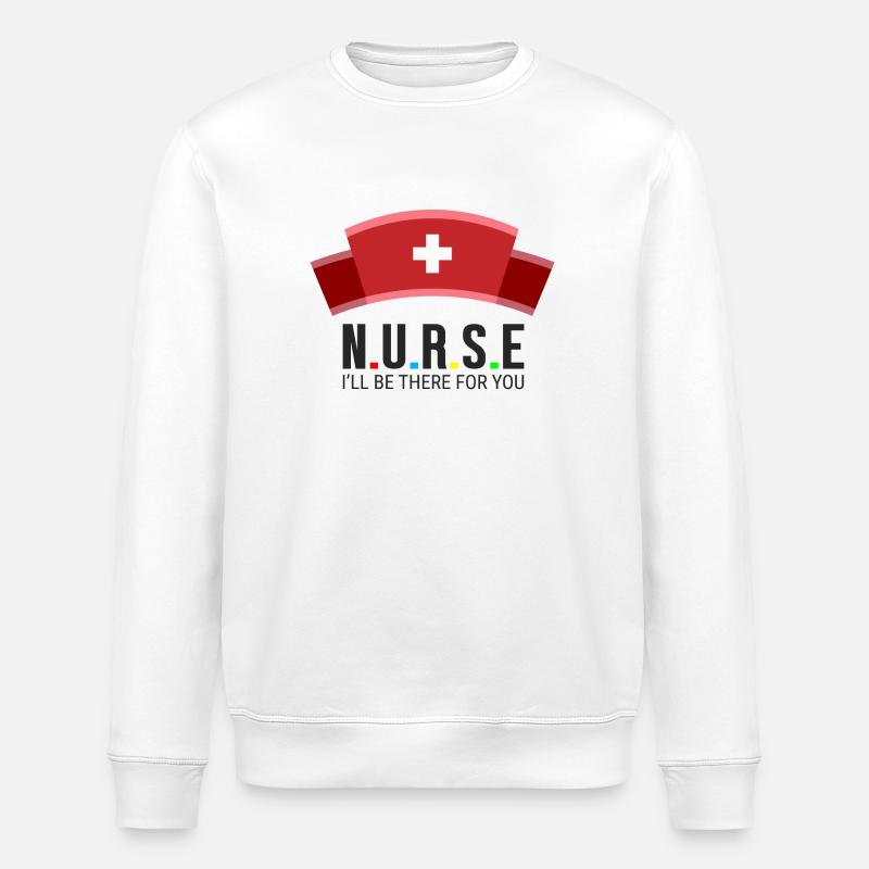 Krankenschwester - Stanley/Stella Unisex Bio-Sweatshirt ROLLER - Weiß