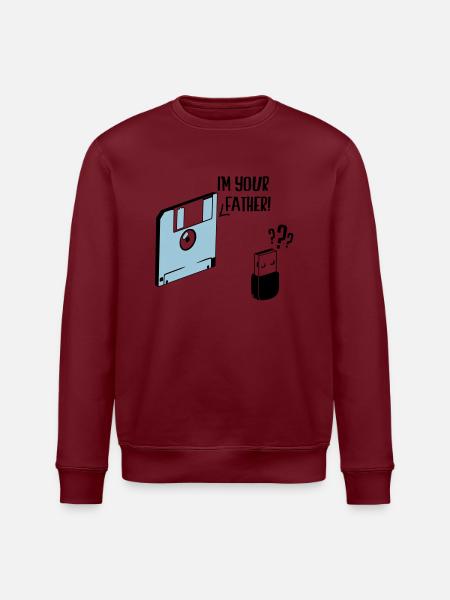 i am your father - Stanley/Stella ROLLER Unisex Organic Sweatshirt - white