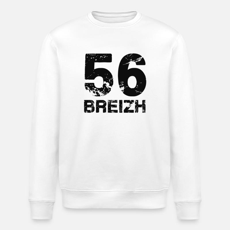 56 Breizh - Stanley/Stella Unisex Bio-Sweatshirt ROLLER - Weiß