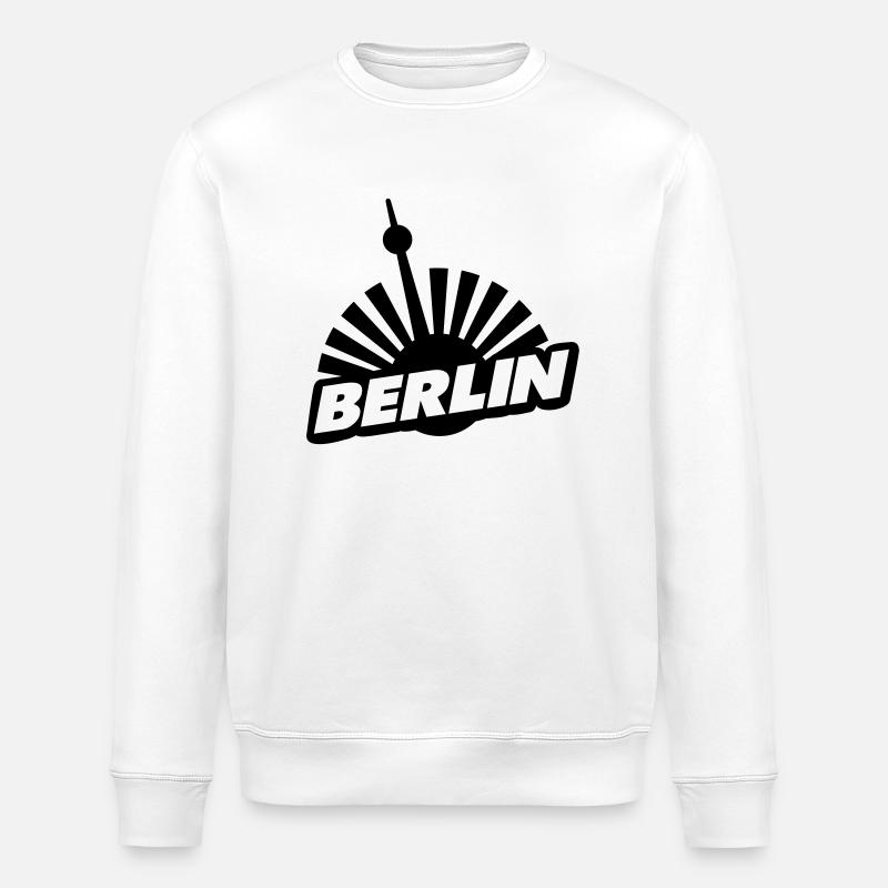 berlin - Sweat bio ROLLER Stanley/Stella Unisexe - blanc