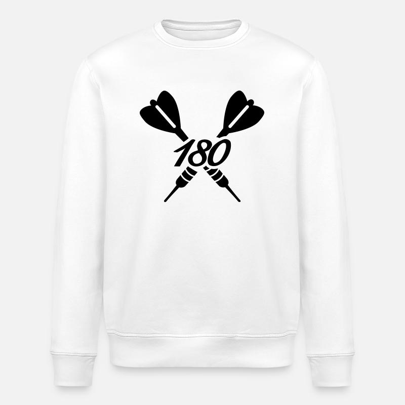 Darts - Stanley/Stella ROLLER Unisex Organic Sweatshirt - white