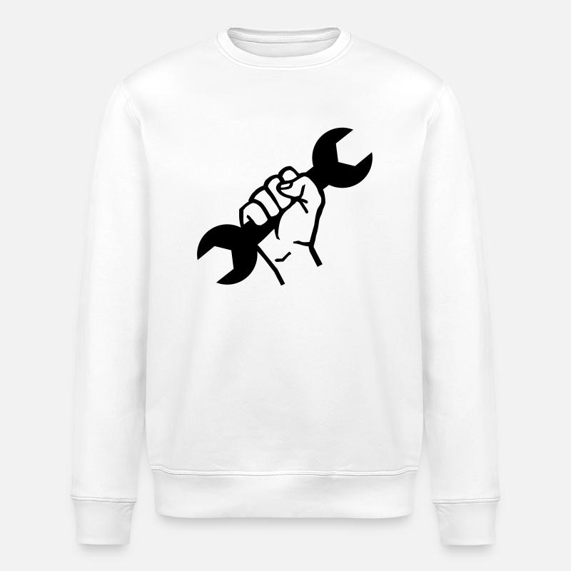 Mechaniker - Stanley/Stella Unisex Bio-Sweatshirt ROLLER - Weiß