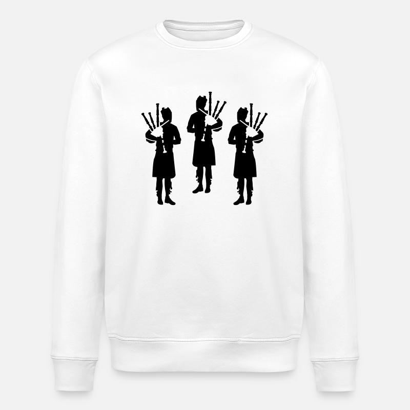 Dudelsack - Stanley/Stella Unisex Bio-Sweatshirt ROLLER - Weiß