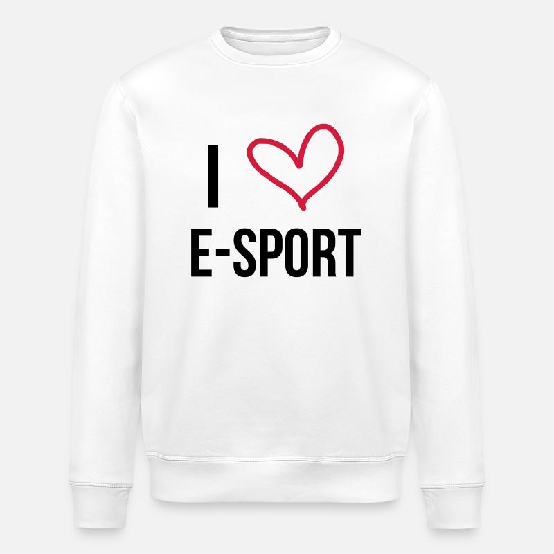I Love E-Sport ! - Sweat bio ROLLER Stanley/Stella Unisexe - blanc