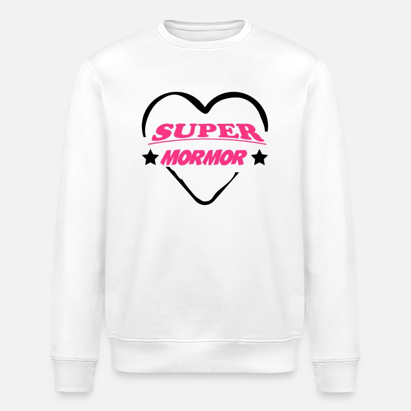 Super mormor 111 - Stanley/Stella Unisex Bio-Sweatshirt ROLLER - Weiß