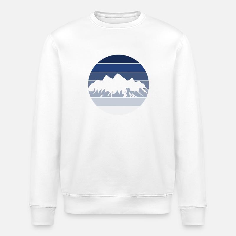 Berge - Stanley/Stella Unisex Bio-Sweatshirt ROLLER - Weiß