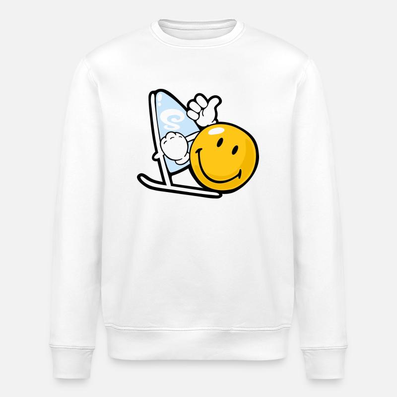 Smiley Windsurfing - Sweat bio ROLLER Stanley/Stella Unisexe - blanc