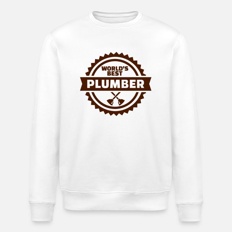 Klempner - Stanley/Stella Unisex Bio-Sweatshirt ROLLER - Weiß