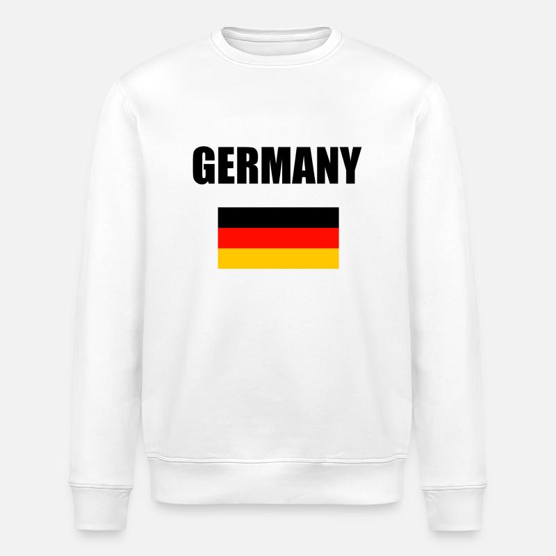 Germany mit Flaggendesign - Stanley/Stella Unisex Bio-Sweatshirt ROLLER - Weiß