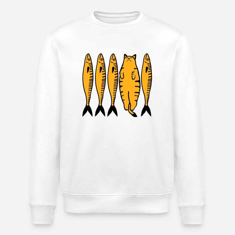 Golden Cat & Co. - Stanley/Stella Unisex Bio-Sweatshirt ROLLER - Weiß