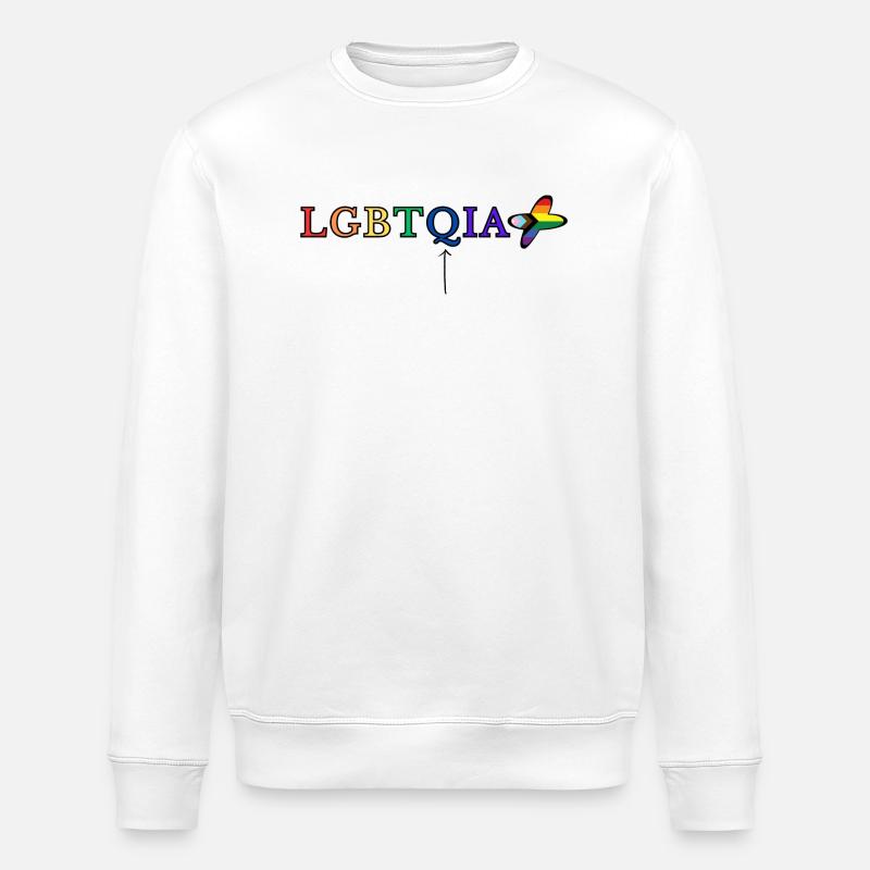LGBTQIA+ - Stanley/Stella Unisex Bio-Sweatshirt ROLLER - Weiß