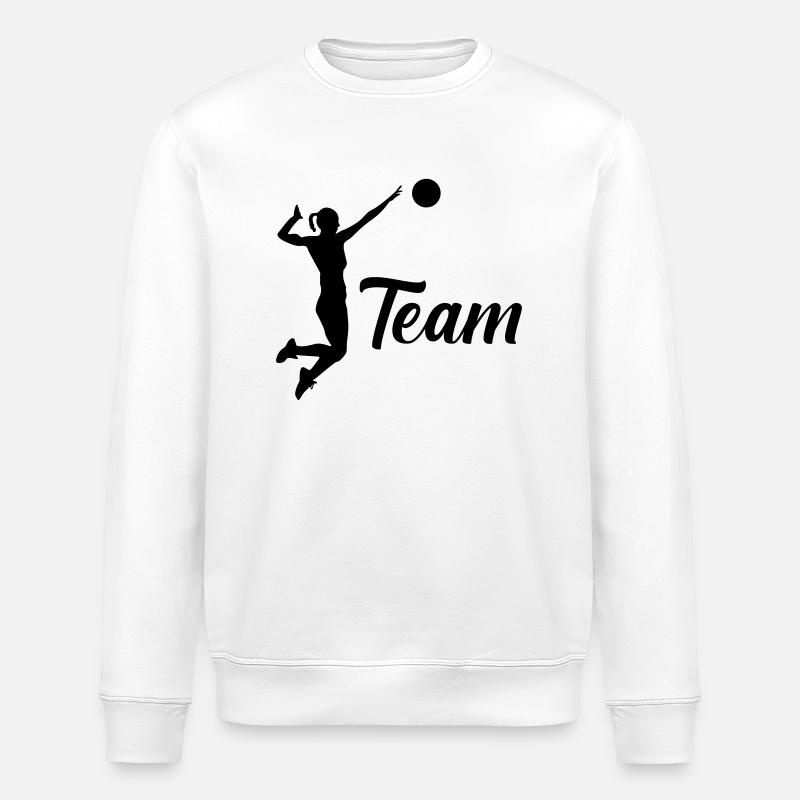 frauen handball team - Stanley/Stella Unisex Bio-Sweatshirt ROLLER - Weiß