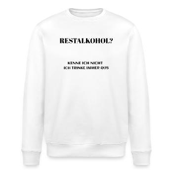 Restalkohol ? - Stanley/Stella Unisex Bio-Sweatshirt ROLLER - Weiß - Vorne - Nik (191cm)