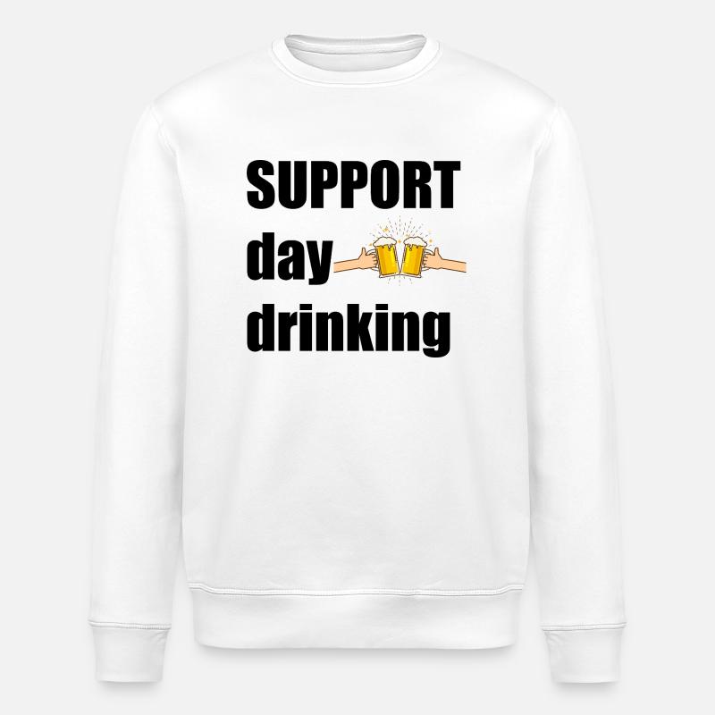 Support day drinking - Stanley/Stella Unisex Bio-Sweatshirt ROLLER - Weiß