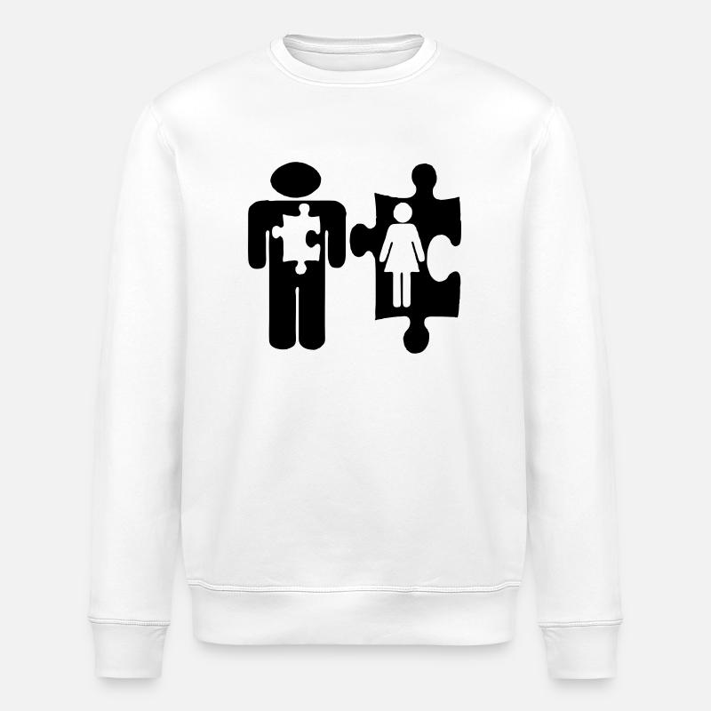 Mississippi Droit - Sweat bio ROLLER Stanley/Stella Unisexe - blanc