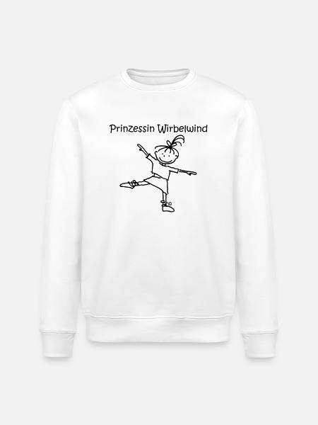 Prinzessin Wirbelwind - Stanley/Stella Unisex Bio-Sweatshirt ROLLER - Weiß