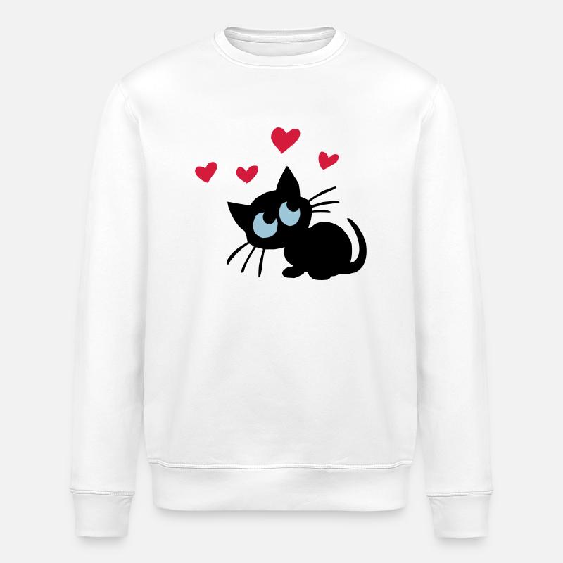 chatons de coeur - Sweat bio ROLLER Stanley/Stella Unisexe - blanc
