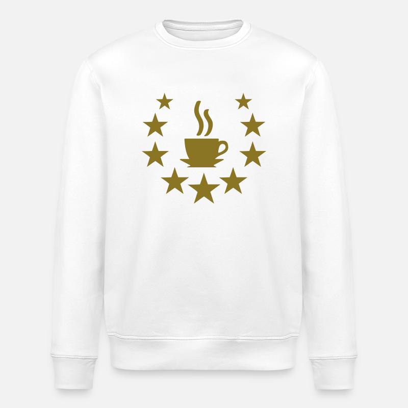 coffee star - Stanley/Stella Unisex Bio-Sweatshirt ROLLER - Weiß