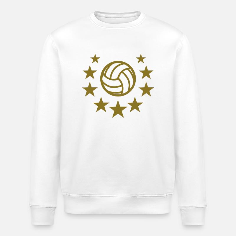 volleyball star - Stanley/Stella Unisex Bio-Sweatshirt ROLLER - Weiß
