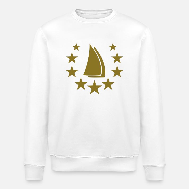 sailing star - Stanley/Stella Unisex Bio-Sweatshirt ROLLER - Weiß