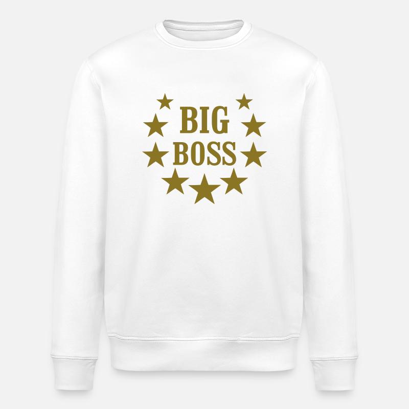big boss deluxe - Stanley/Stella Unisex Bio-Sweatshirt ROLLER - Weiß