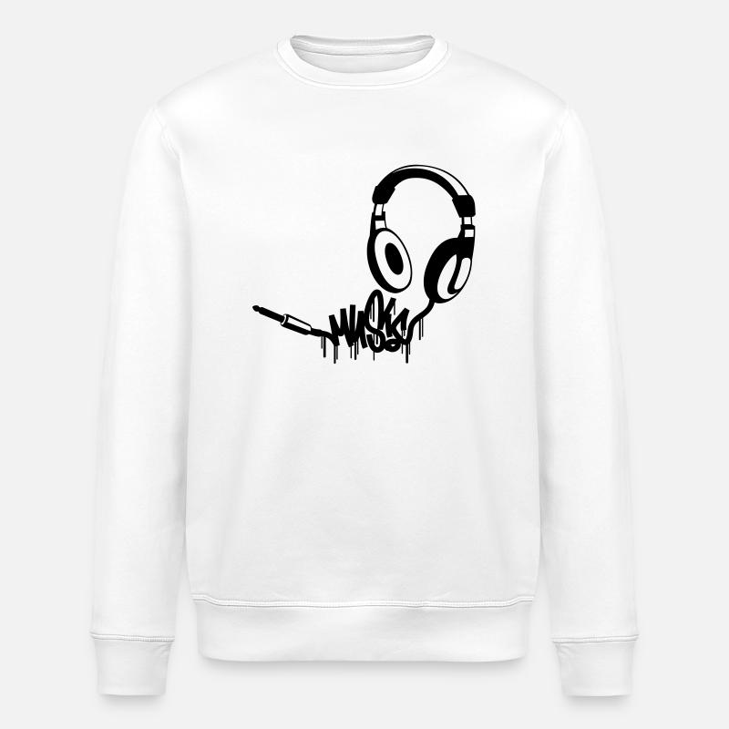 Kopfhoerer_Music - Sweat bio ROLLER Stanley/Stella Unisexe - blanc