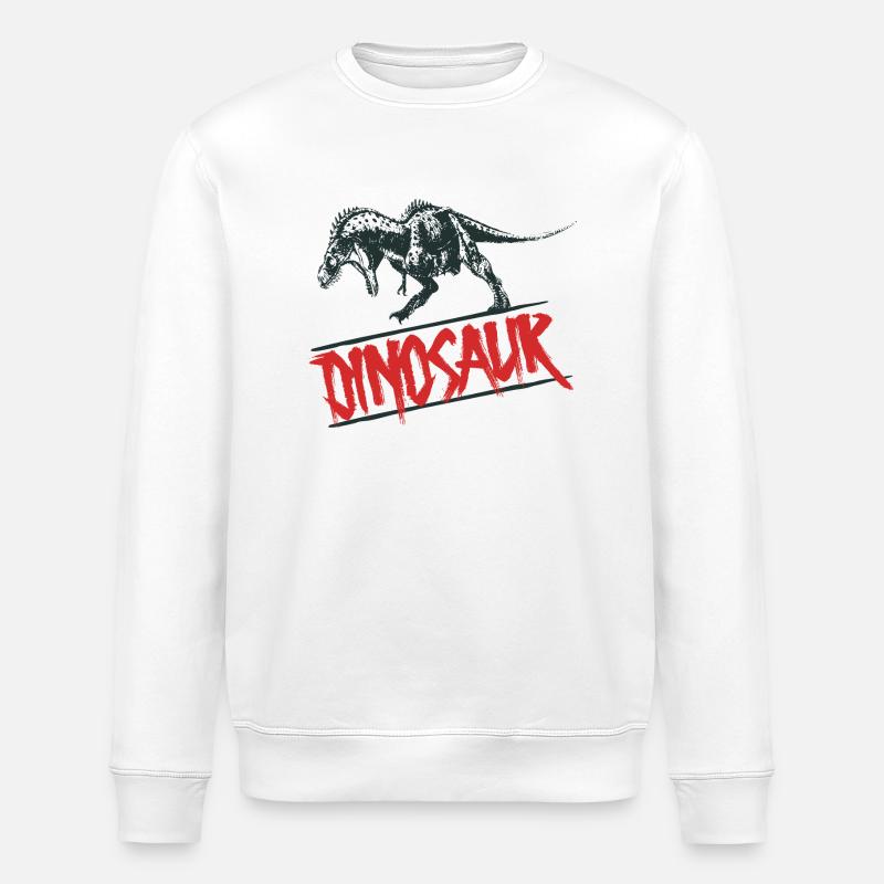 dinosaure - Sweat bio ROLLER Stanley/Stella Unisexe - blanc