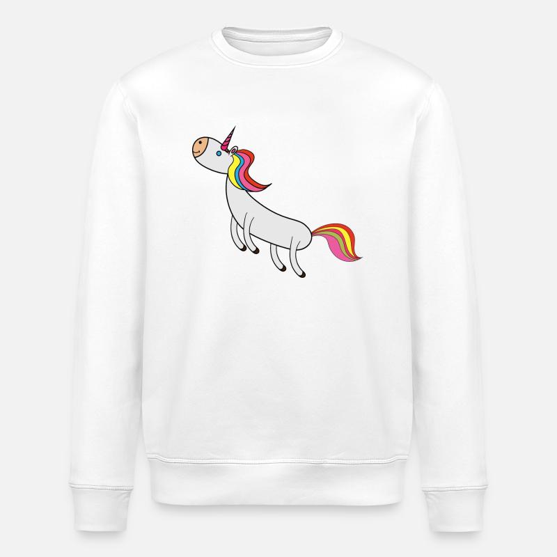 licorne - Sweat bio ROLLER Stanley/Stella Unisexe - blanc