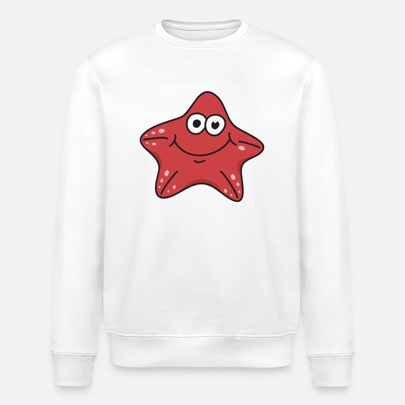 étoile de mer - Sweat bio ROLLER Stanley/Stella Unisexe - blanc