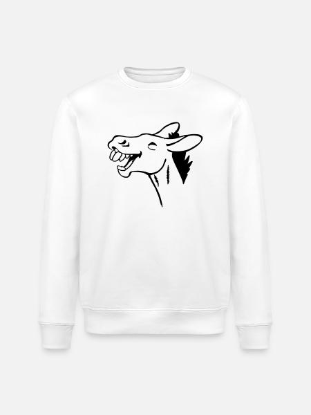 ass gapes - Stanley/Stella ROLLER Unisex Organic Sweatshirt - white