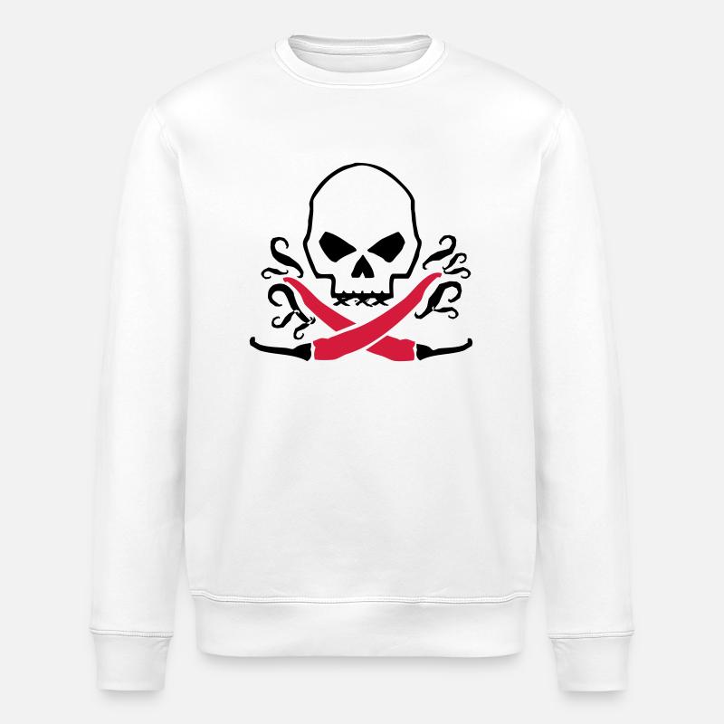 chilli_04_2clr - Sweat bio ROLLER Stanley/Stella Unisexe - blanc