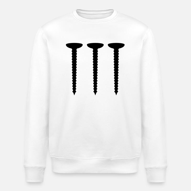 3 Screws - Sweat bio ROLLER Stanley/Stella Unisexe - blanc