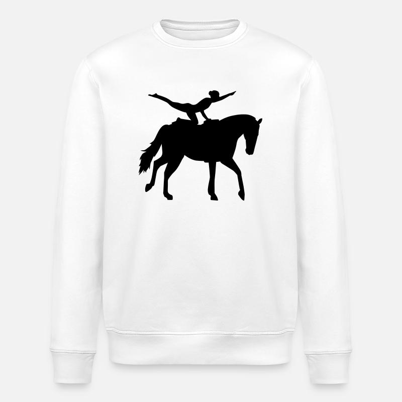 Voltigieren - Stanley/Stella Unisex Bio-Sweatshirt ROLLER - Weiß