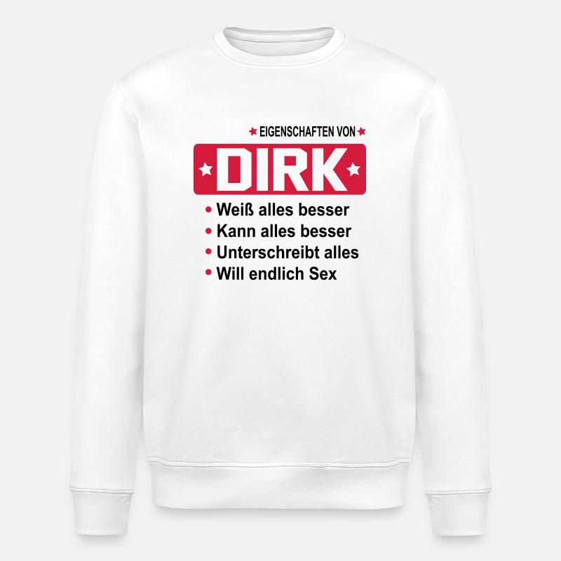 dirk - Stanley/Stella Unisex Bio-Sweatshirt ROLLER - Weiß