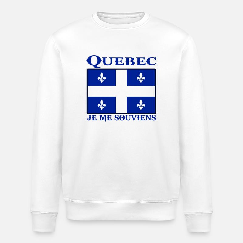 quebec - Stanley/Stella Unisex Bio-Sweatshirt ROLLER - Weiß