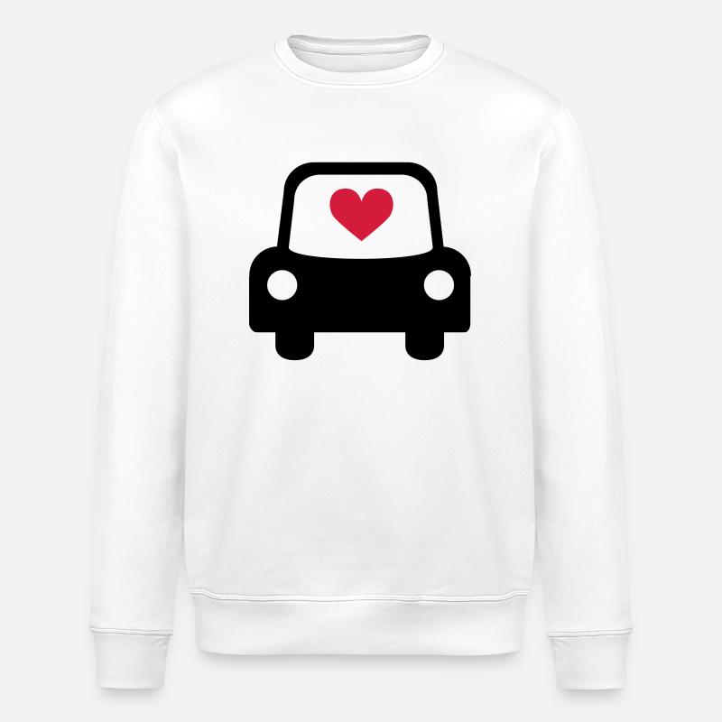 Auto Herz - Stanley/Stella ROLLER Unisex Organic Sweatshirt - white