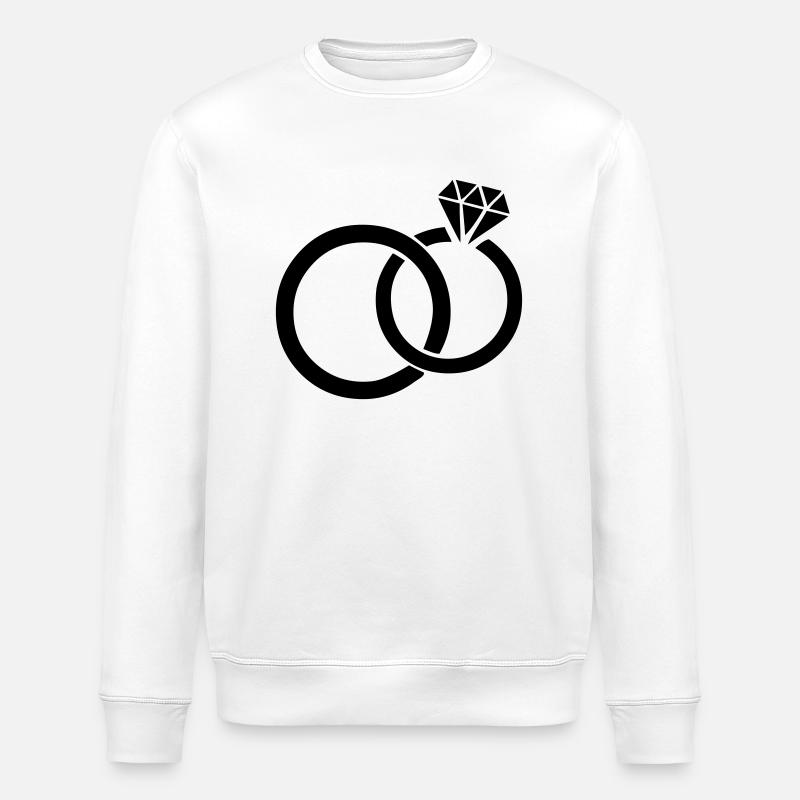 eheringe_01 - Stanley/Stella Unisex Bio-Sweatshirt ROLLER - Weiß